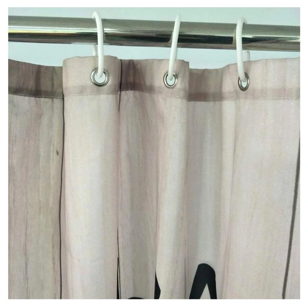 Happy Camper Shower Curtain, 48 X 72 Inches , Rustic Farmhouse